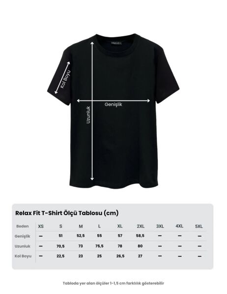 Erkek Relax Fit Bisiklet Yaka %100 Pamuk Rahat Kesim Basic Tişört