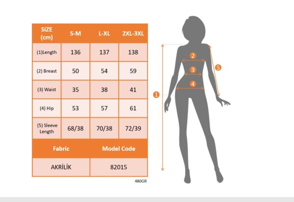 Kadın Uzun Kollu Balıkçı Yaka Uzun Akrilik Elbise