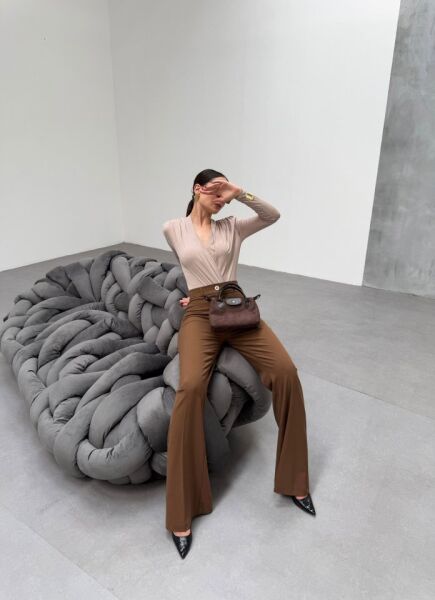 230 Gr Poly Viscose Full Lycra İspanyol Paça Pantolon