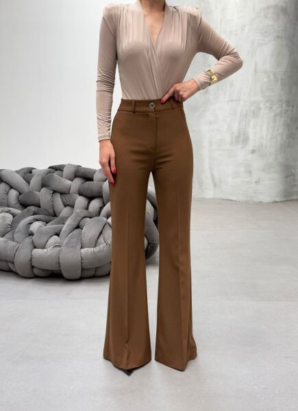 230 Gr Poly Viscose Full Lycra İspanyol Paça Pantolon