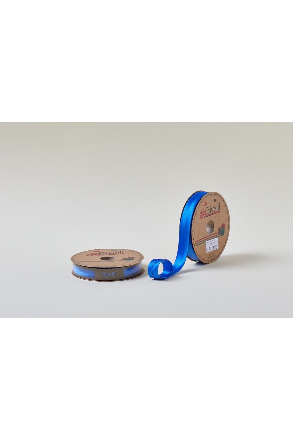 Biye Saten Katlı 020 Saks 2 cm 25 Metre %100 Polyester