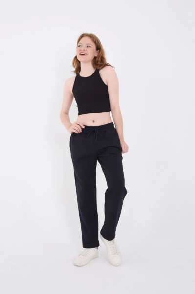 Unisex Üç İplik Basic Eşofman Pantolon - Lacivert