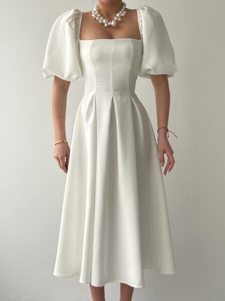 Benjamin Çan Etekli Midi Boy Elbise