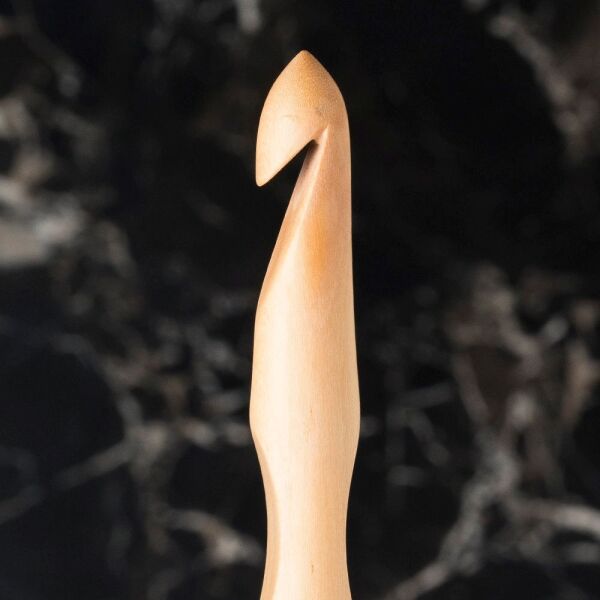 La Mia Whitewood 10 mm 15.5 cm Ahşap Yün Tığ