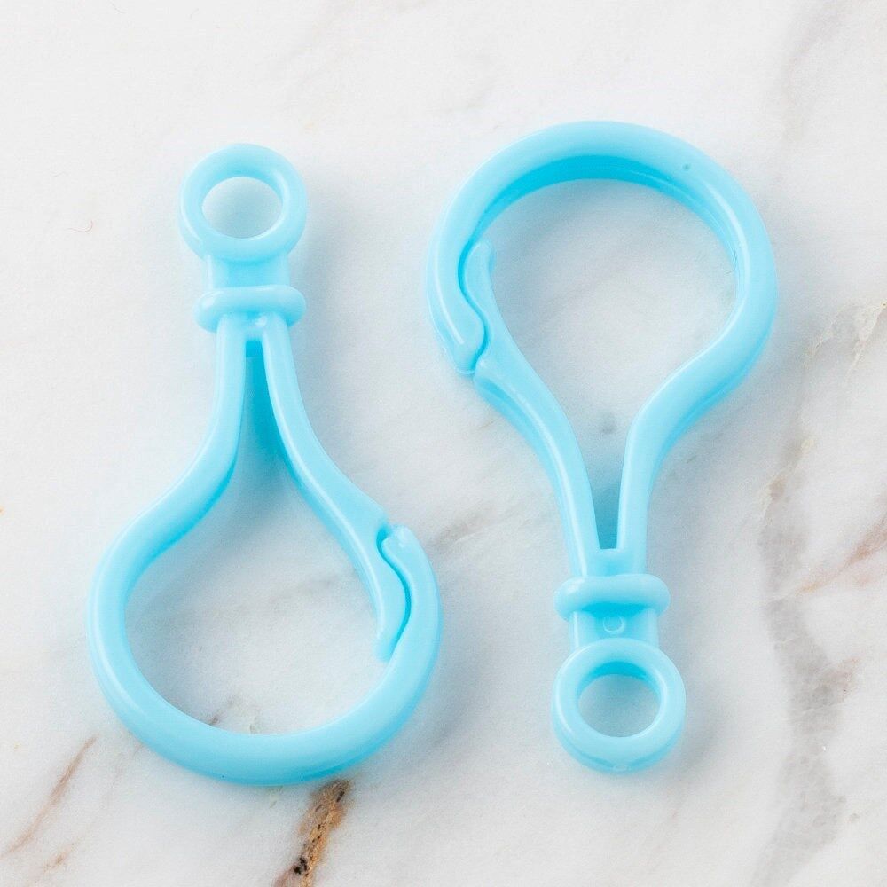 Loren 2 li Mavi Plastik Emzik Zinciri Klipsi