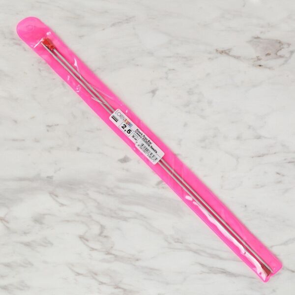 Loren Crafts 2,5 mm 35 cm Klasik Alüminyum Örgü Şi