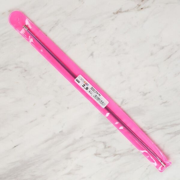 Loren Cratfs 2,5 mm 35 cm Mor Metal Örgü Şişi - LR