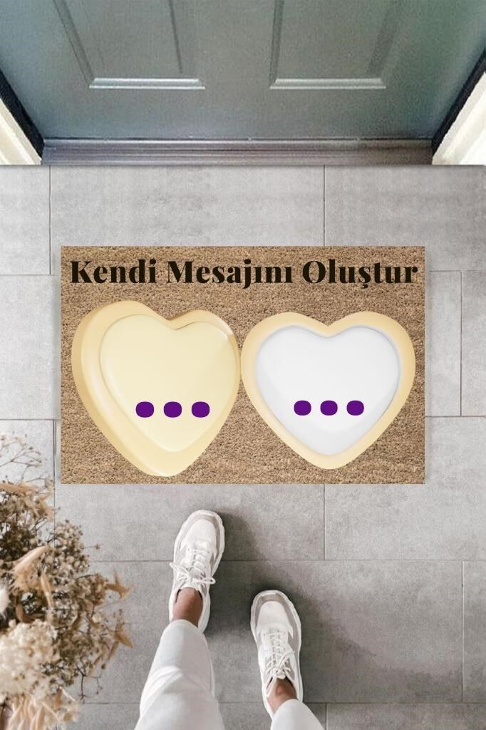 Dijital Baskı Kişiye Özel İç Kapı Dekorasyon Paspas PS11217