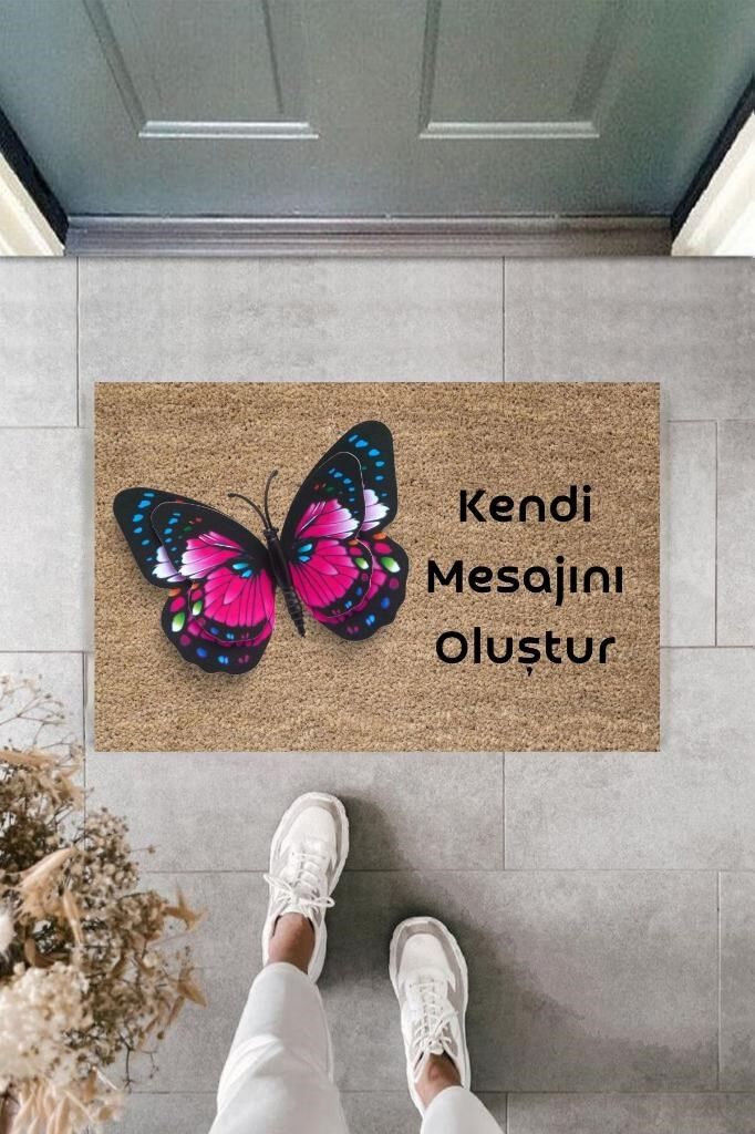 Dijital Baskı Kişiye Özel İç Kapı Dekorasyon Paspas PS11234