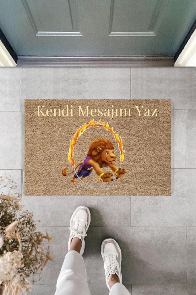 Dijital Baskı Kişiye Özel İç Kapı Dekorasyon Paspas PS11247