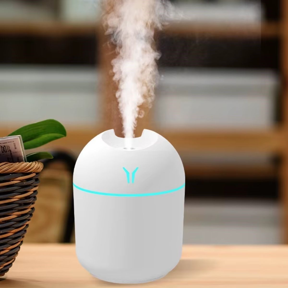 BUFFER® Işıklı Kuru Havayı Azaltan ve Aromaterapi Deneyimi Sunan Hava ve Oda Nemlendirici