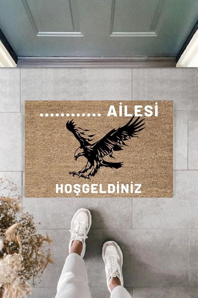 Dijital Baskı Kişiye Özel İç Kapı Dekorasyon Paspas PS11276