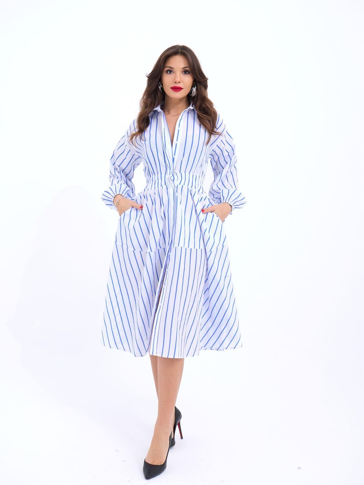 6813 ELBİSE-BALTİMORE ÇİZGİLİ