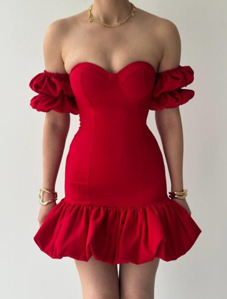 Peyda Straplez Elbise