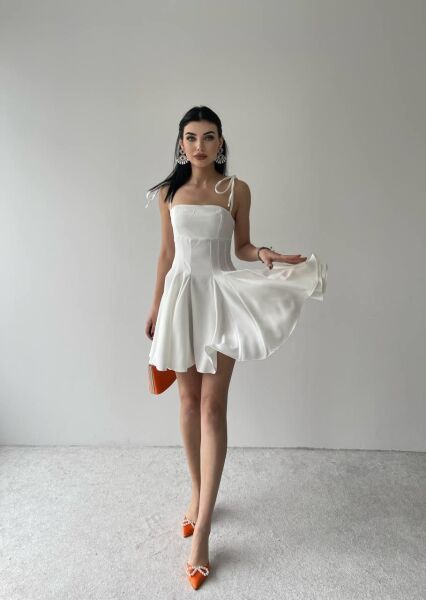 Clara Askılı Mini Elbise
