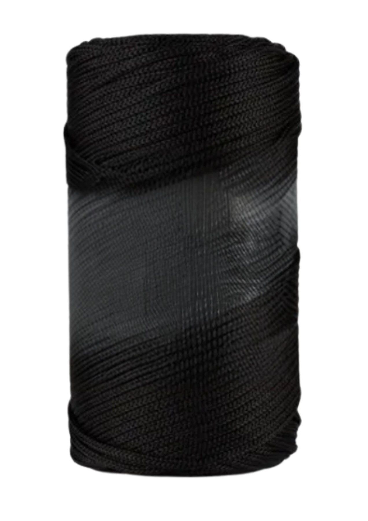 Makrome İpi 3mm Polyester Siyah