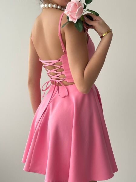 Pole İp Askılı Elbise