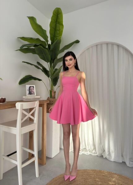 Pole İp Askılı Elbise