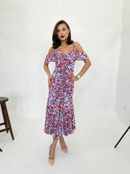 6410 ELBİSE-KIRMIZI