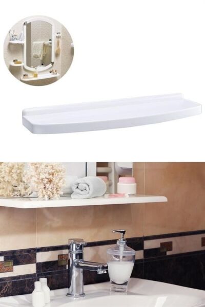 BUFFER® Banyo Ayna Altı Etajeri Lavabo Etajeri Banyo Aksesuarı