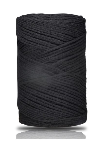 Pamuk Makrome 2 mm Siyah