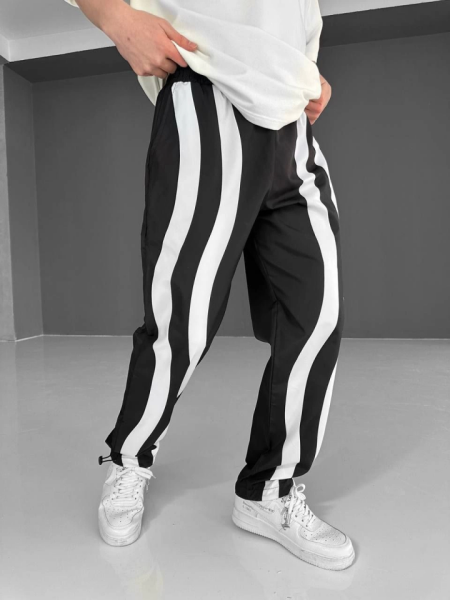 Paraşüt Kumaş Eşofman  - Siyah