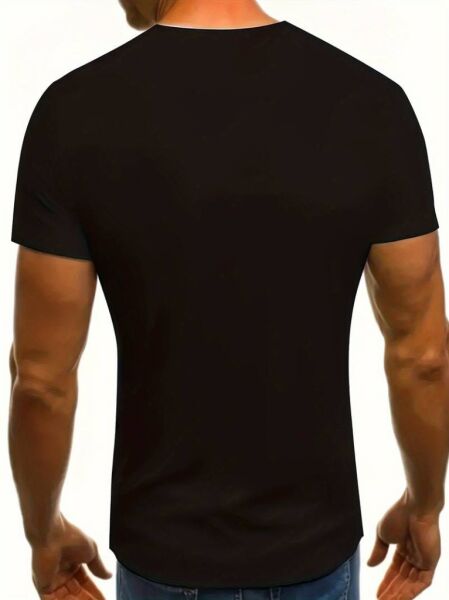 Erkek Kartal Baskılı Süprem T-shirt