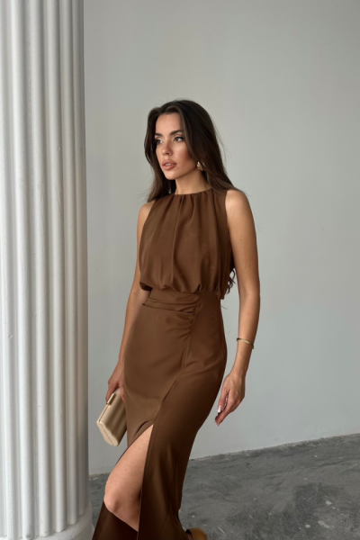 ELBİSE - Kahverengi