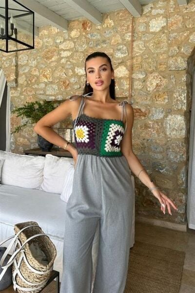 Jasmin Süzüneli Keten Tulum 1280-08