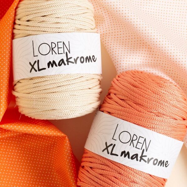 Loren XL Makrome Bej El Örgü İpi - R007 - 33702