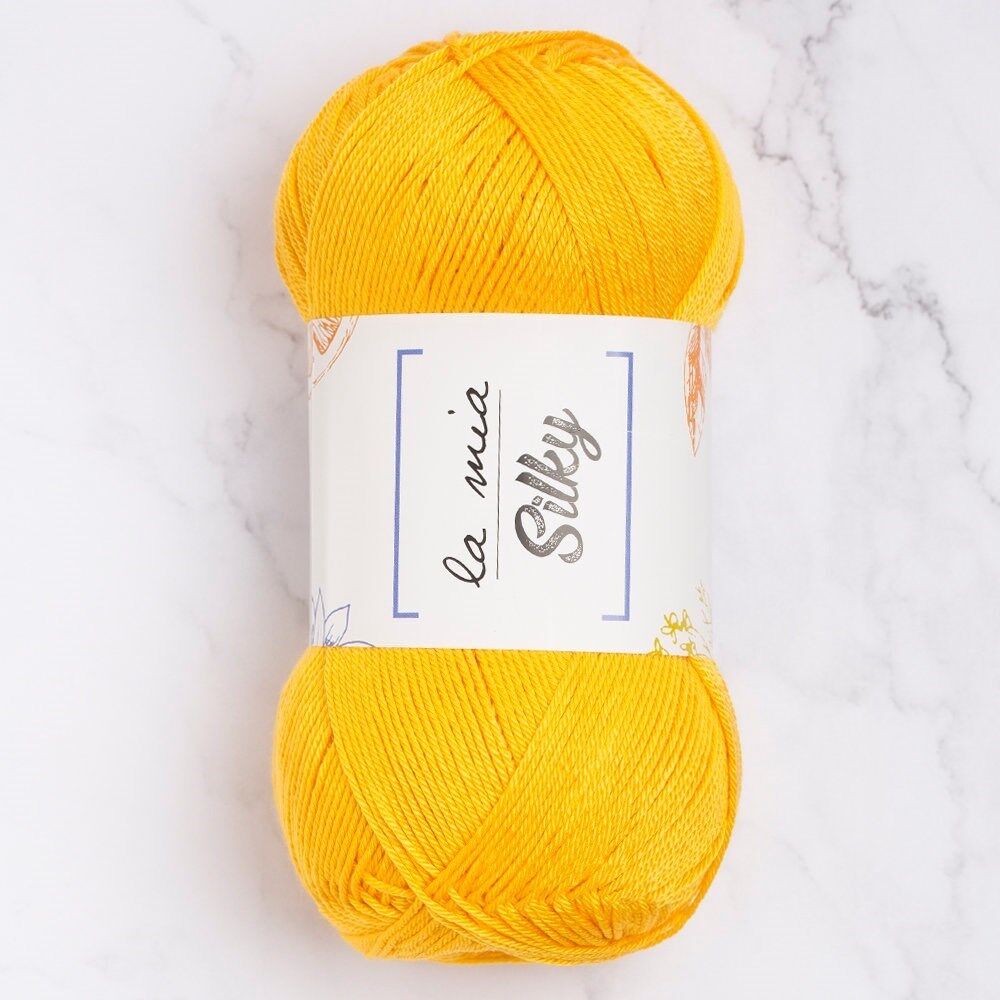 La Mia Silky Hardal Sarı El Örgü İpi - L003 - 33673