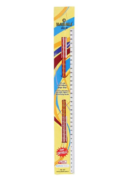 Örgü Şiş Cetvelli 3 Numara 35 cm