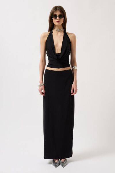 Degaje Yaka Crop Bluz