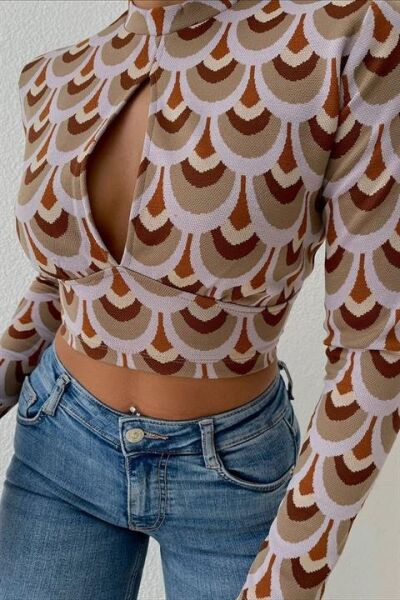 Autumn Cut Out Bluz 3018-08