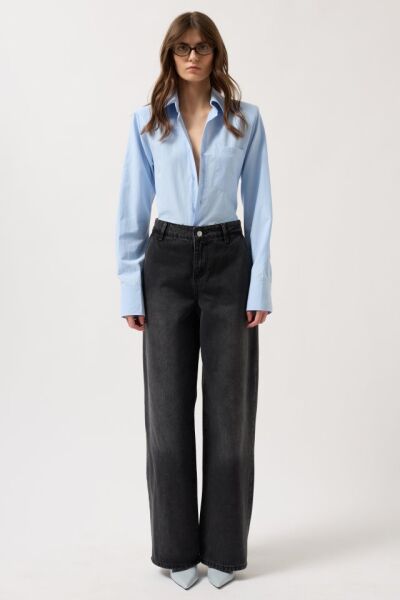 Düşük Bel Straight Jean