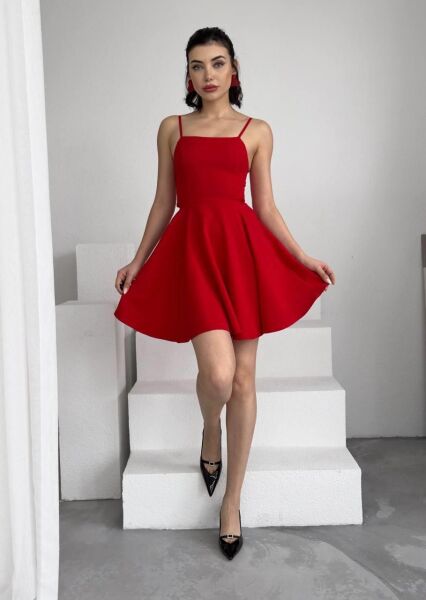 Pole İp Askılı Elbise