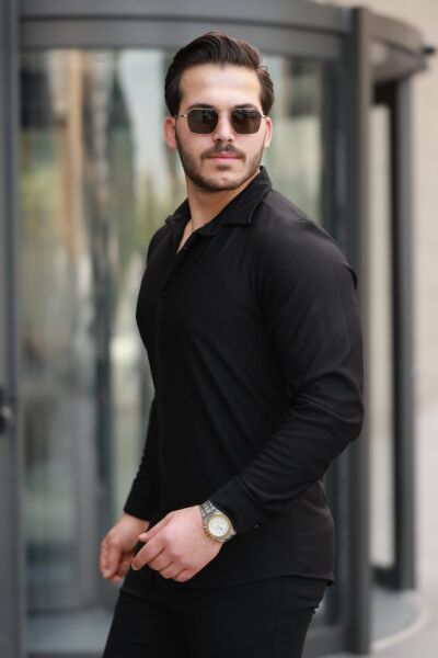 Erkek Fitilli Uzun Kollu Gömlek