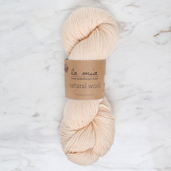 La Mia Natural Wool Krem El Örgü İpi - L289 - 34394