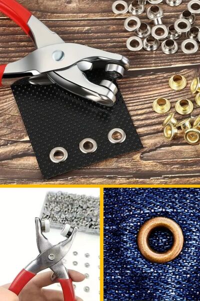BUFFER® 200 adet Paslanmaz Çelik Çıtçıt ve Pense Seti Metal Çıt Çıt Makinesi