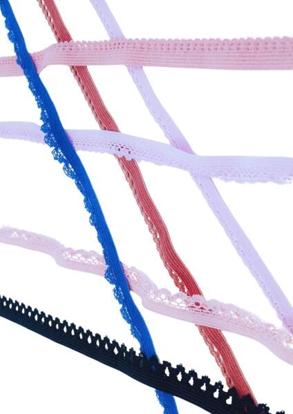 Çamaşır Lastiği Dantelli 1 cm 75 Metre 1 Top Gri