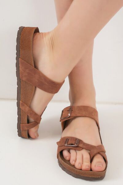 Unisex Ortopedik Terlik 010181 - Taba
