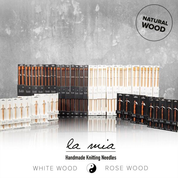 La Mia Whitewood 5.5 mm 36 cm Ahşap Örgü Şişi