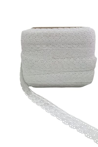 Kopanaki Dantel en 4 cm Beyaz 5 Metre