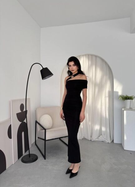 Reta Çapraz Omuz Elbise