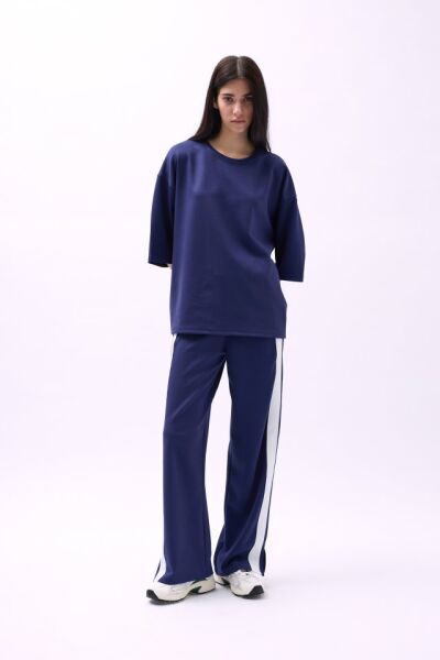 Bisiklet Yaka Oversize T-Shirt