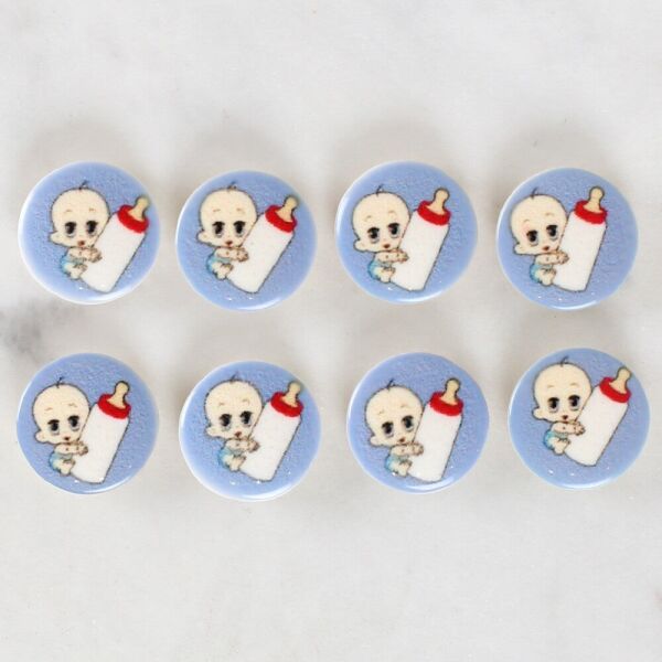 Loren Crafts 8'li Biberonlu Bebek Düğme - 1241