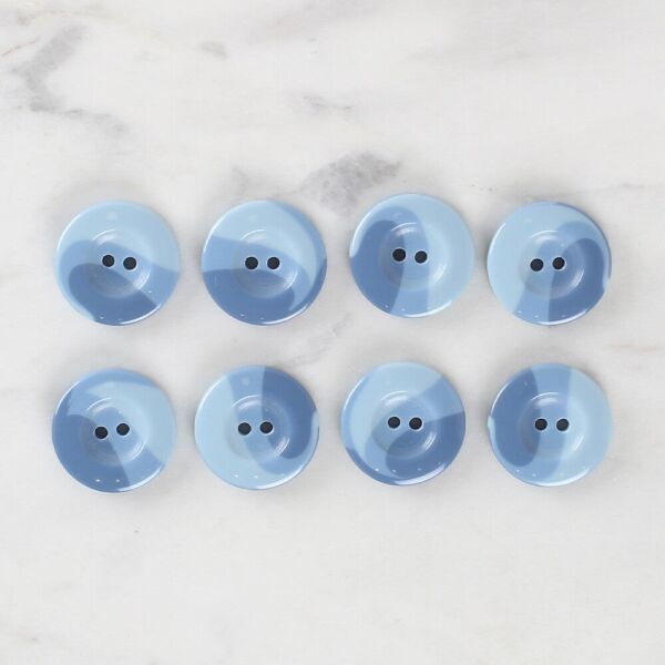 Loren Crafts 8'li Düğme Mavi - 1132