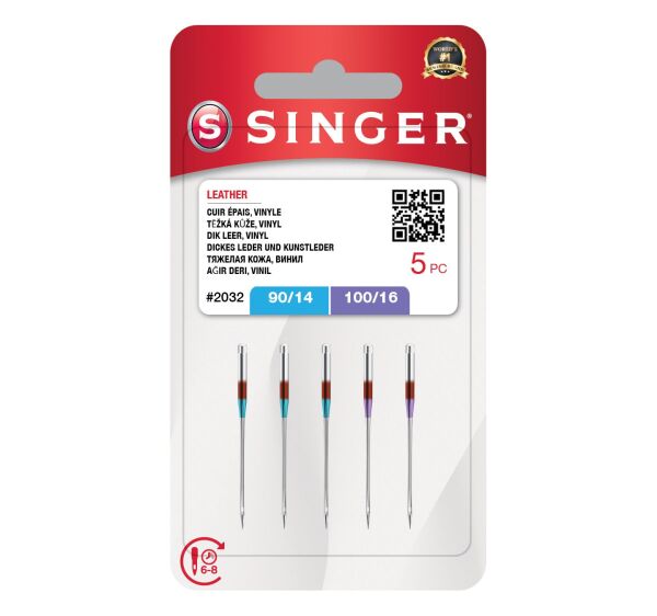 Deri İğnesi Karışık (5'Li Blister)(3X14, 2X16 No.)