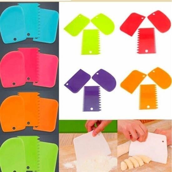 BUFFER® Pasta Hamur Şekillendirici Spatula Kesici Kazıyıcı Dekoratör Set