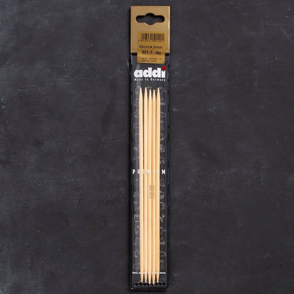 Addi Bambus 4mm 20cm Bambu Çorap Şişi - 501-7